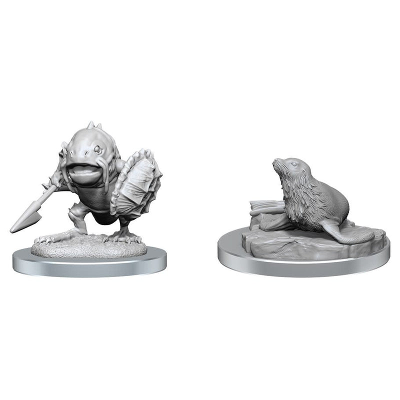 Wizkids: Nolzur's Marvelous Miniatures: Locathah & Seal