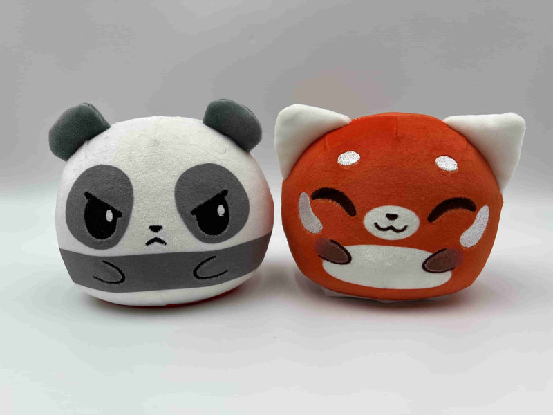 Plushiverse: Reversible Plushie 4in: Panda + Red Panda