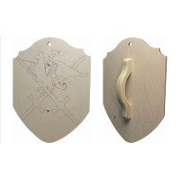 Magnum: Shield: Large w/ Wooden Handle-Laser Scored