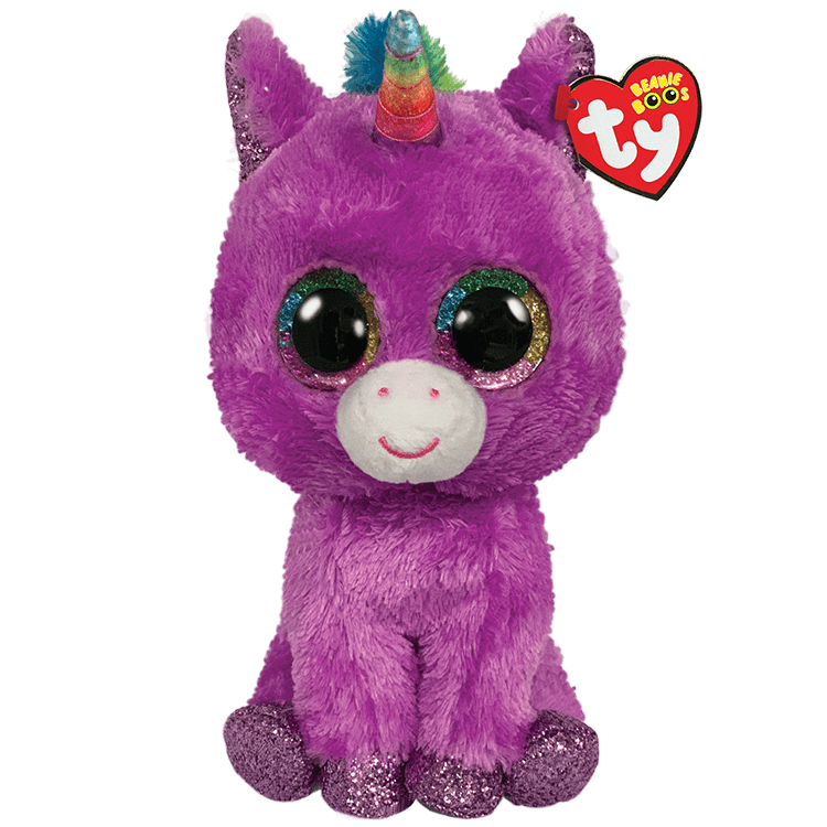 TY: Beanie Boos: Medium: Rosette (Purple Unicorn)