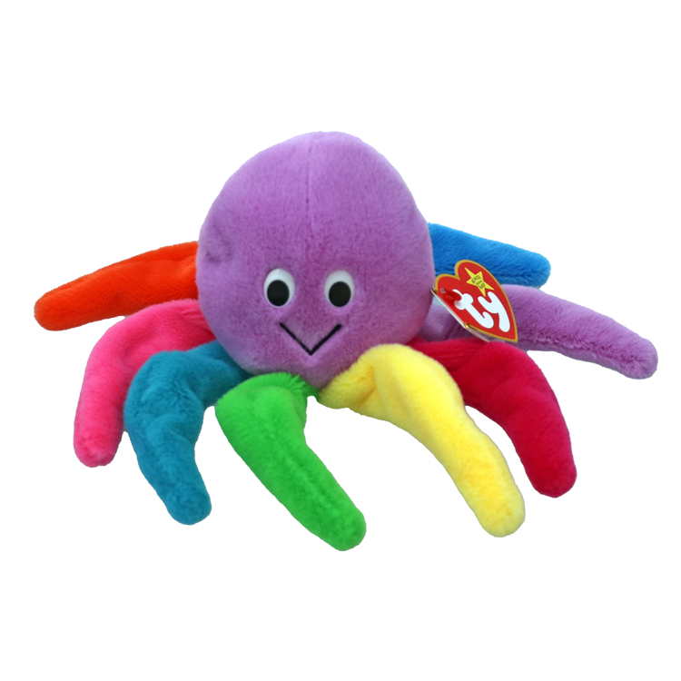 TY: Beanie Baby: Blinky (Multicolor Octopus)