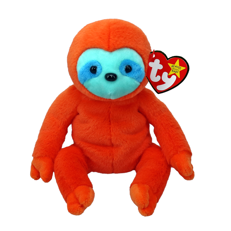 TY: Beanie Baby: Molasses (Orange Sloth)