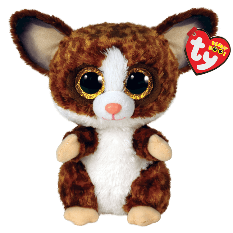 TY: Beanie Boos: Medium: Binky (Brown Bush Baby)