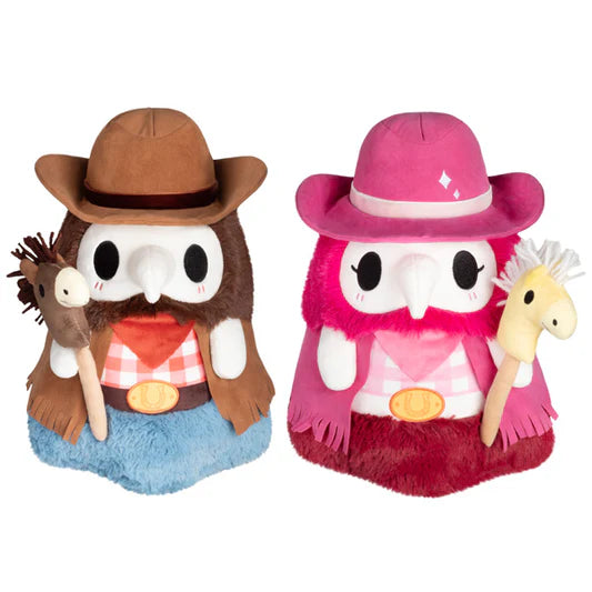 Mini Squishable Cowboy Plague Doctor & Cowgirl Plague Nurse Set