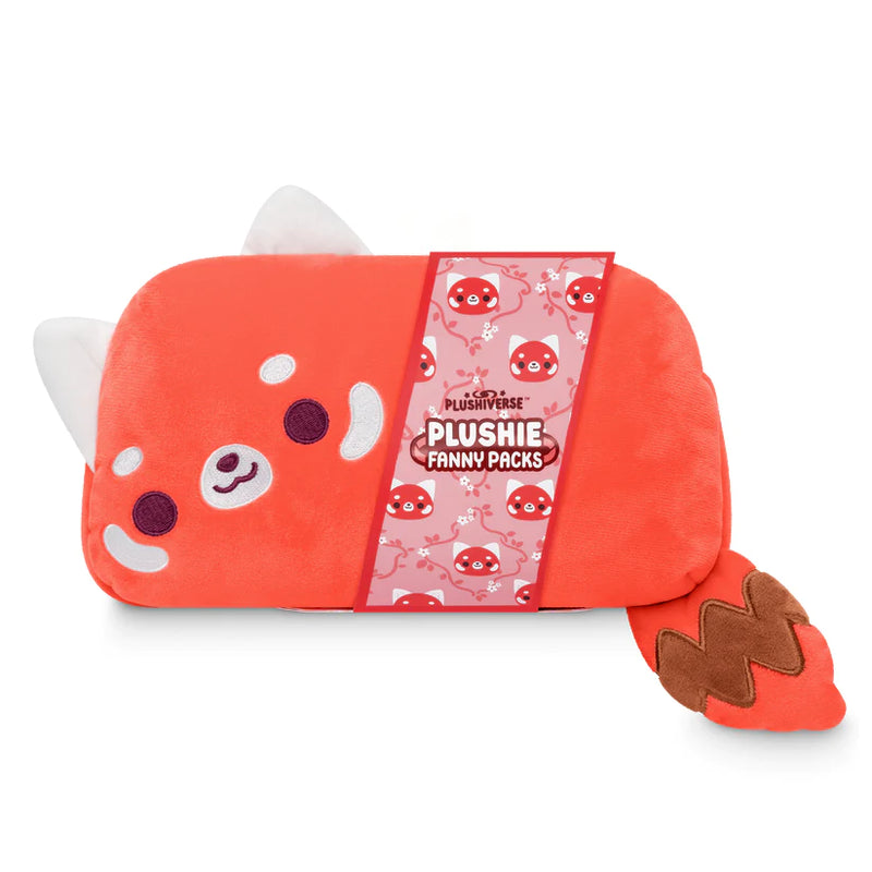 Plushiverse: Cheery Red Panda Plushie Fanny Pack