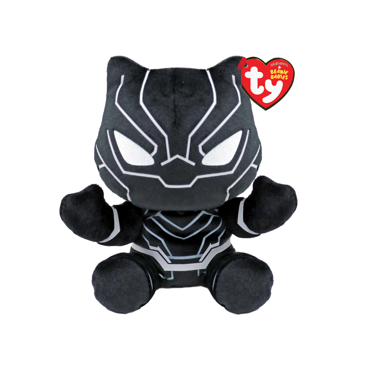 TY: Original Beanie Babies: Small: Black Panther (Marvel)