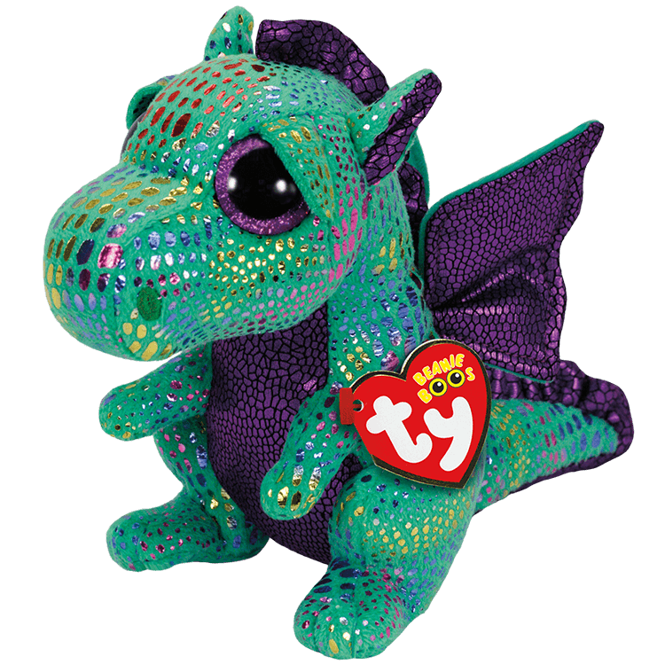 TY: Beanie Boos: Medium: Cinder (Green Dragon)