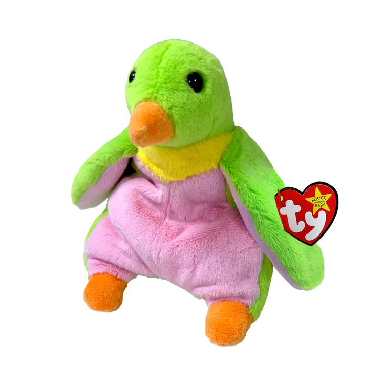 TY: Beanie Baby: Gus (Green Penguin)