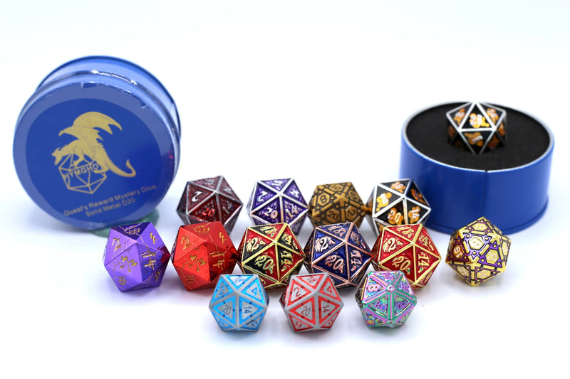 Hymgho: Mystery Dice: Solid Metal D20