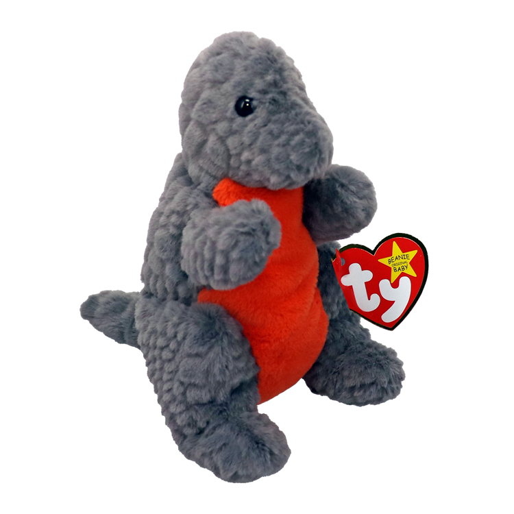 TY: Beanie Baby: Emmett (Grey Dinosaur)