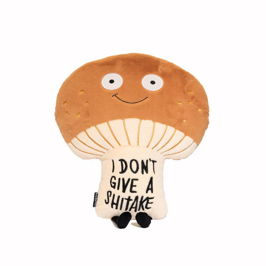 Punchkins: Pillow Plush Mushroom: "I Don't Give A Shitake"