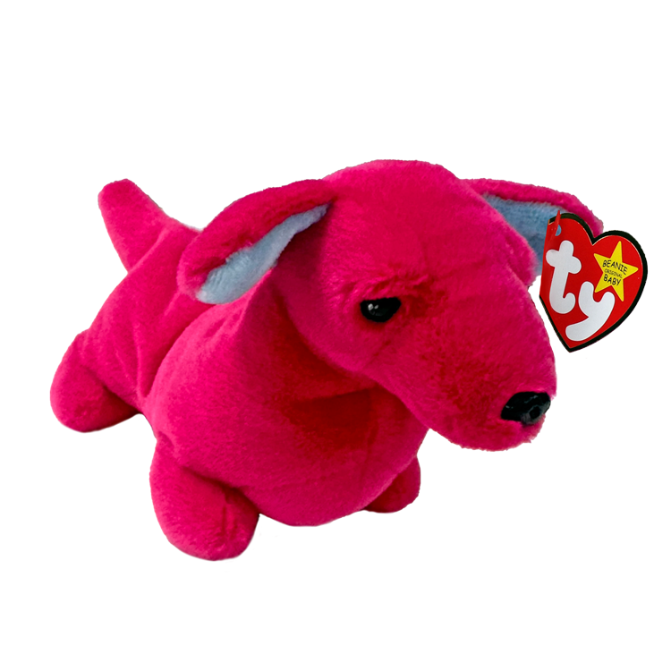 TY: Beanie Baby: Stretch (Pink Dachshund)