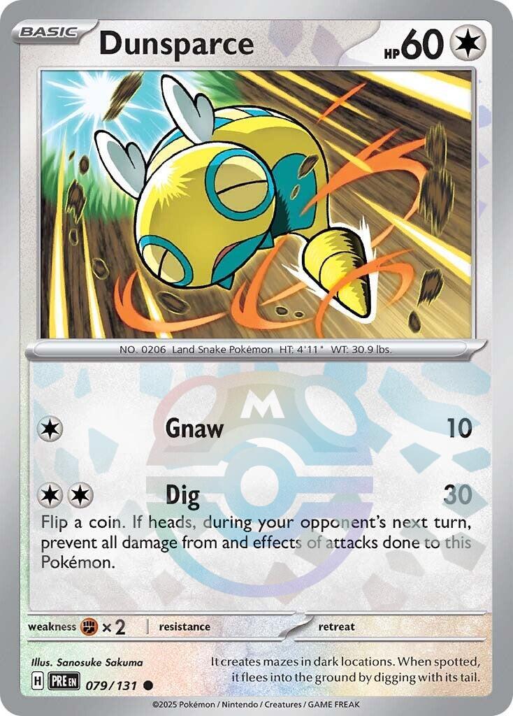 Dunsparce (079/131) (Master Ball Pattern) [Scarlet & Violet: Prismatic Evolutions]