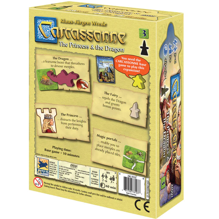 Carcassonne: Expansion: Princess and the Dragon