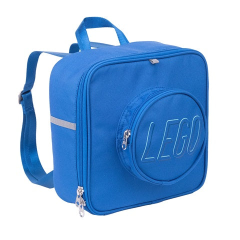 Small Lego Brick Backpack: Blue