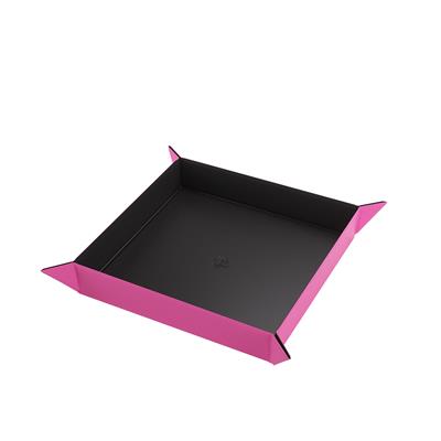 Gamegenic: Magnetic Dice Tray: Square: Pink/Black