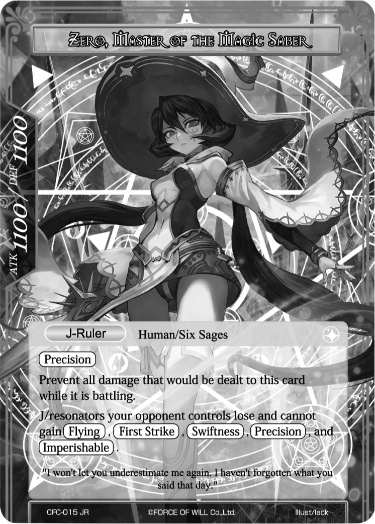 Zero, Six Sage of Light // Zero, Master of the Magic Saber (Uber Rare) (CFC-015/J) [Curse of the Frozen Casket]