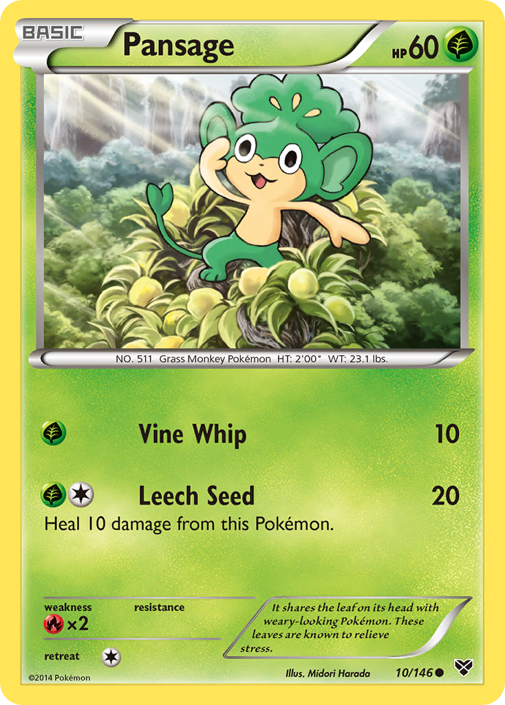 Pansage (10/146) [XY: Base Set]