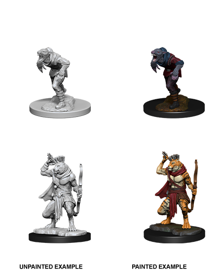 Wizkids: Nolzur's Marvelous Miniatures: Wererat & Weretiger