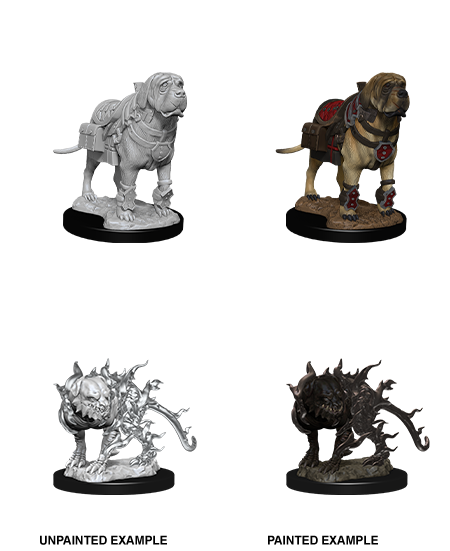 Wizkids: Nolzur's Marvelous Miniatures: Mastiff & Shadow Mastiff