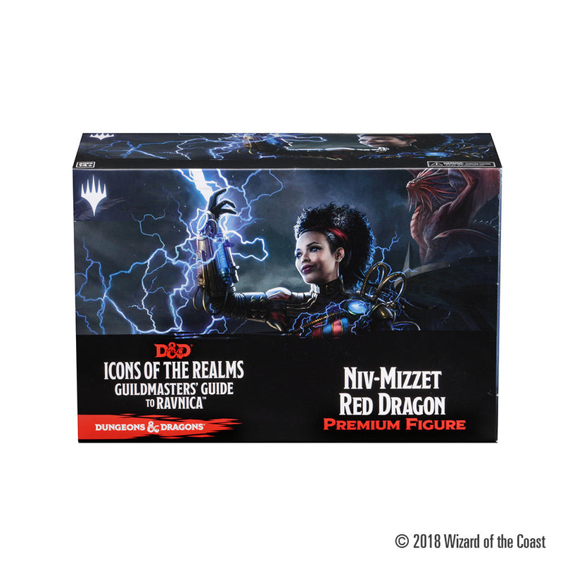 Wizkids Icons of the Realms: Guildmastersâ€™ Guide to Ravnica â€“ Niv-Mizzet Red Dragon Premium Figure