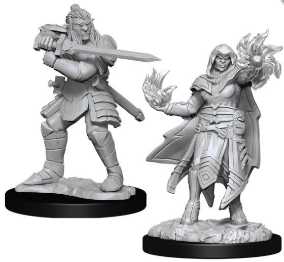 Wizkids Nolzur's Marvelous Miniatures: Hobgoblin Fighter Male & Hobgoblin Wizard Female