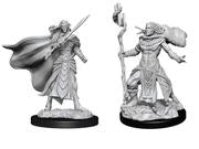 Wizkids Magic: the Gathering Miniatures: Elf Fighter & Elf Cleric